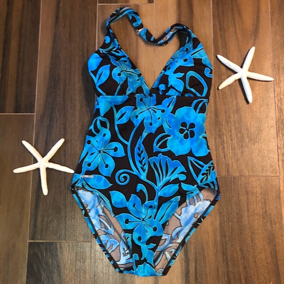 speedo halter one piece swimsuit